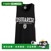 二次方 舒适时尚 男士 black黑色 背心上衣 香港直邮Dsquared2