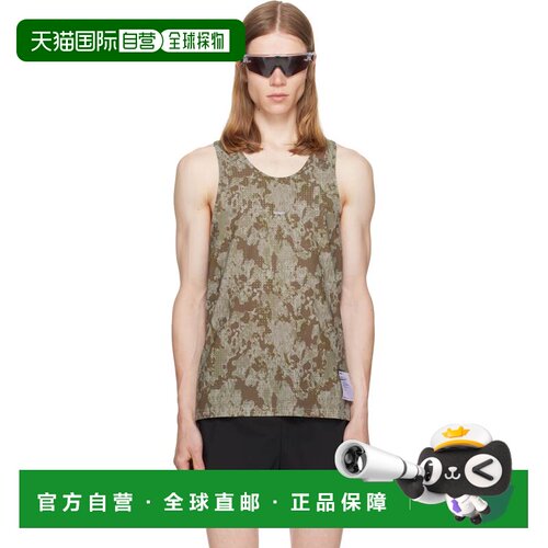 1h可退 香港直邮Satisfy 男士 卡其色 Space‑O Singlet 背心 1114