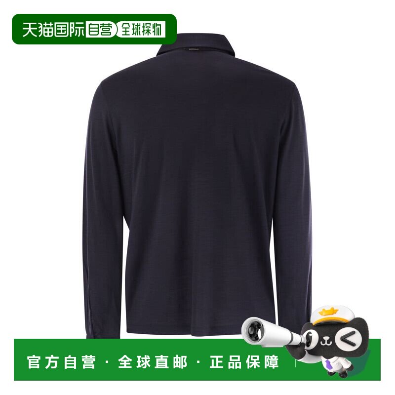 香港直邮HERNO 男士衬衫 JPL0009UR520689200 AW2025 蓝色 长袖Po