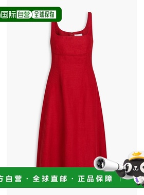 1h可退 香港直邮Chloe 蔻依 女士 亚麻中长连衣裙 CHC23URO120306