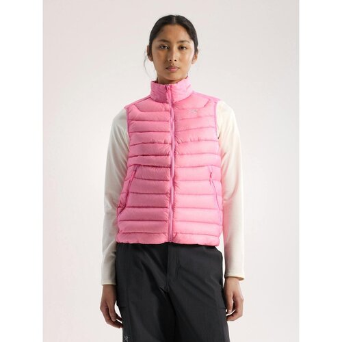 自营欧洲直邮Arcteryx始祖鸟 Cerium女士松莓粉羽绒马甲背心