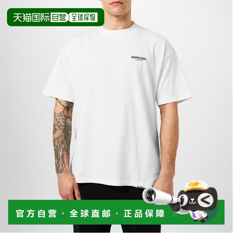 1h可退 香港直邮Represent 男士 Owners Club 徽标棉质T恤