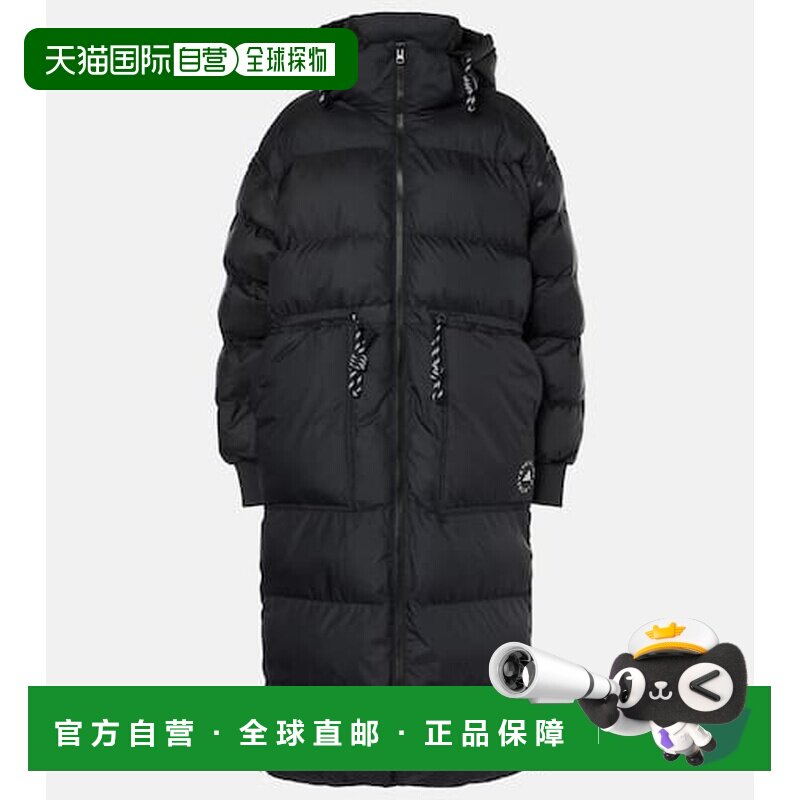 香港直邮adidas 阿迪达斯 女士 多穿法蓬松大衣 black黑色 舒适时