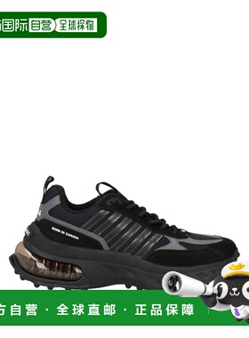 1h可退 香港直邮Dsquared2 二次方 男士 运动鞋 black黑色 舒适时