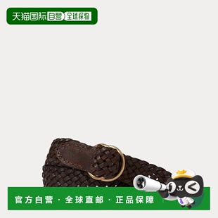 自营欧洲直邮RALPH LAUREN拉夫劳伦RRL编织皮带情人节礼物
