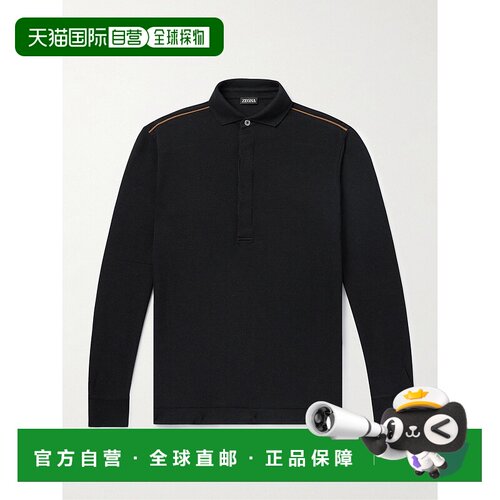 香港直邮zegna 杰尼亚 男士 长袖Polo衫 UD392A7D749上衣男装