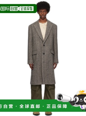 1h可退 香港直邮GOLDEN GOOSE 男士 灰色 Single-Breasted Herrin