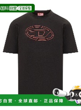 香港直邮Diesel 迪赛 男士 短袖T恤 A174020NJBM black黑色 舒适