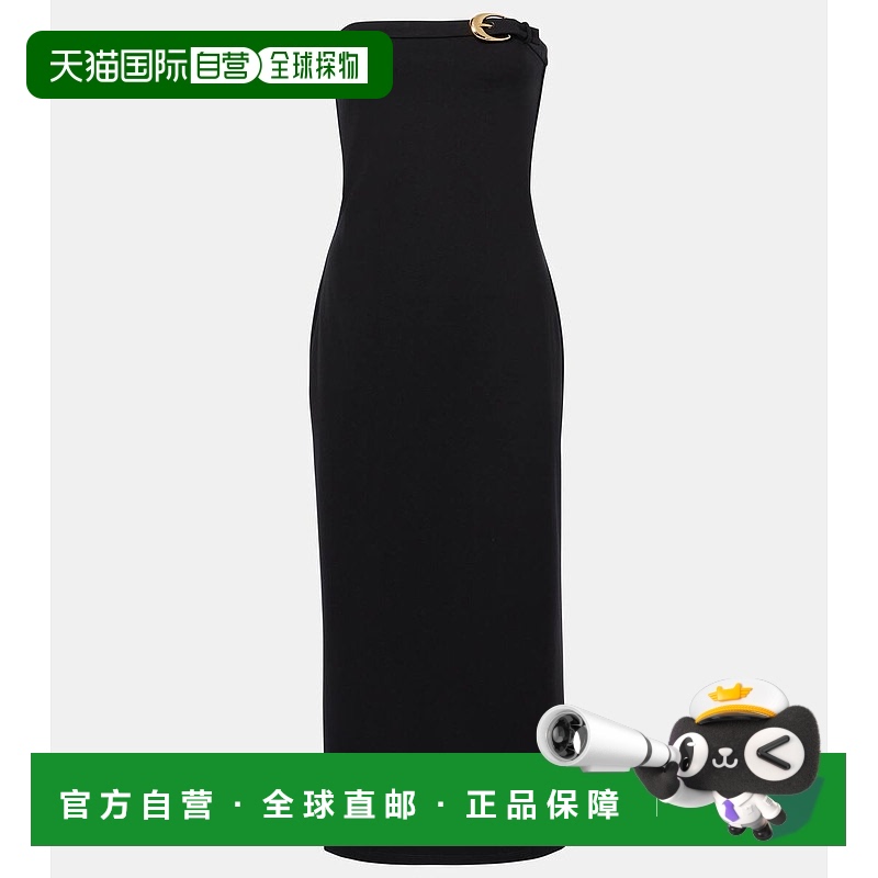 香港直邮Staud 女士 Beekman 抹胸中长连衣裙 black黑色 舒适时尚