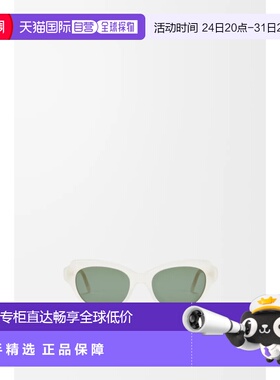 自营欧洲直邮LOEWE罗意威 Swan Slim女士白色醋酸太阳镜