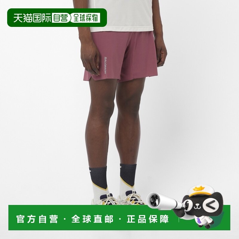 自营欧洲直邮SALOMON 旧红色科技面料男士短裤,运动服/休闲服装,运动长裤,淘宝优惠券,粉丝福利购,淘宝优惠卷