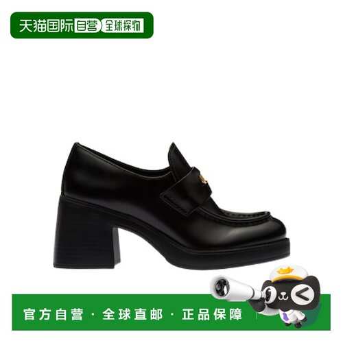 【99新未使用】香港直邮Miu Miu 徽标乐福高跟鞋 5D820DB4LFDX75