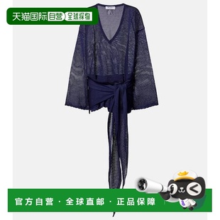 洞洞针织迷你连衣裙 1h可退 女士 Attico blue蓝色 香港直邮The