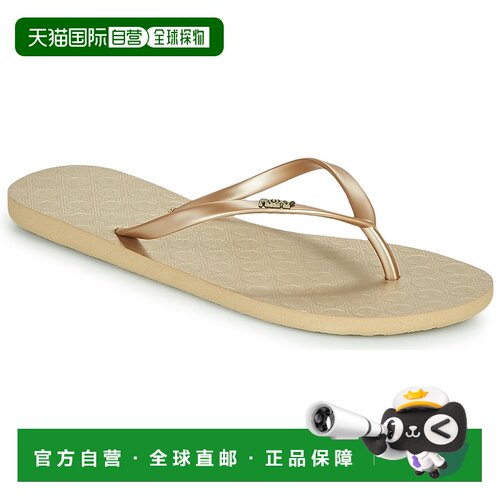 欧洲直邮Roxy  女鞋 人字拖鞋夹脚拖 ou 沙滩 春夏 金色 VIVA V