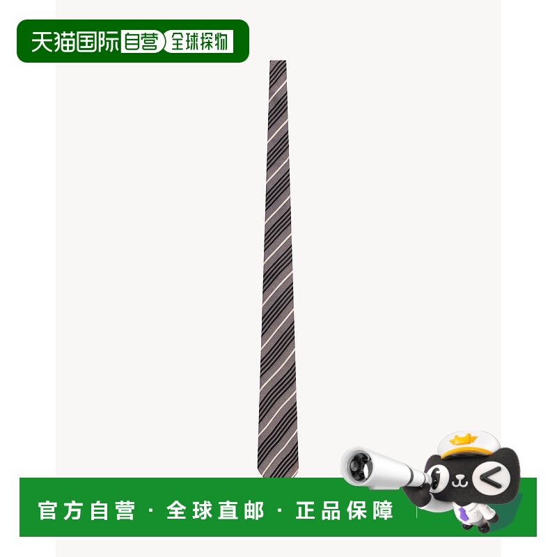 欧洲直邮YSL (2025) 宽条纹真丝领带