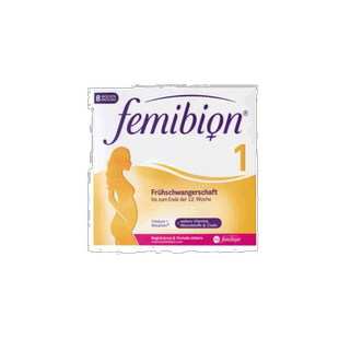 明星同款femibion伊维安1段孕早期孕妇维生素活性叶酸56