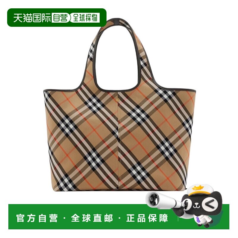 香港直邮Burberry 格纹手提包BURUQ72F 手提袋单肩包