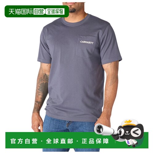 1h可退 欧洲直邮CARHARTT 男士户外T恤 2168573BLUESTONE CO 浅灰