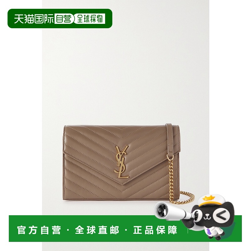 1h可退 香港直邮Saint Laurent 圣罗兰 女士 CASSANDRE 链条钱包