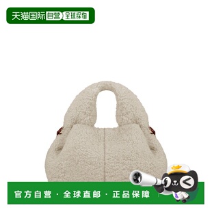 自营欧洲直邮POLENE Numero Neuf Mini女士米色聚酯纤维手提包