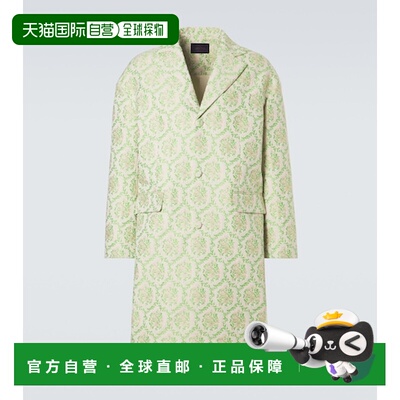 香港直邮Simone Rocha 蒙娜 罗莎 男士 花朵棉混纺提花大衣