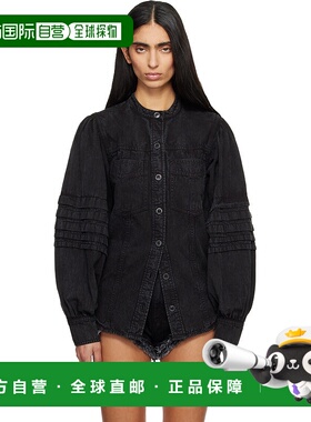 1h可退 香港直邮ISABEL MARANT 女士 黑色 Mileda 衬衫 CH0298FAD