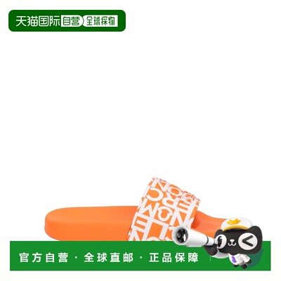 1h可退 香港直邮Moncler 盟可睐 女士 Slides 便鞋 orange橙色 舒