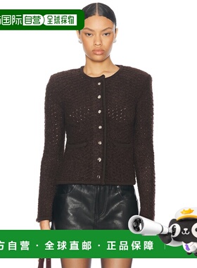 1h可退 香港直邮Staud 女士 Lisson 夹克 R24F3110BU brown棕色