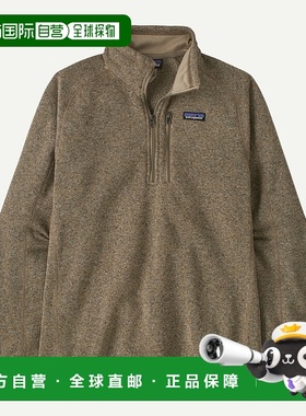 自营欧洲直邮PATAGONIA 男士Better Sweater™ 1/4拉链羊毛绒上衣