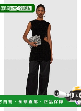 香港直邮Jil Sander 镂空圆领背心 J03NC0108-J18271性感