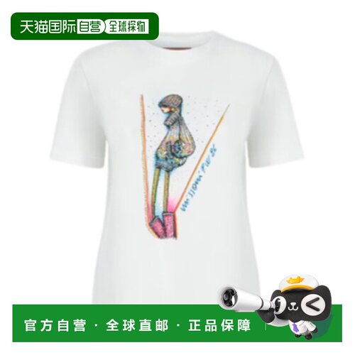 香港直邮MISSONI 女士T恤 DS26WL00BJ00R3S01MA AW2026 白色