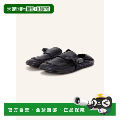 香港直邮LOEWE 女士拖鞋 100320901713000 CO 黑色 TOGGLE Loafer