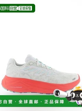 自营欧洲直邮SALOMON AERO GLIDE女士白色/樱桃红织物缓震跑鞋