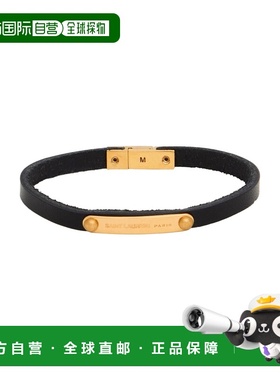 香港直邮Saint Laurent 圣罗兰 男士 手链 black黑色 舒适时尚