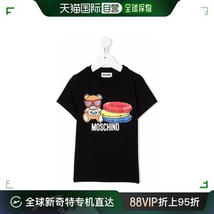 香港直邮Moschino HOM03FLBA1060100 T恤 logo小熊印花短袖