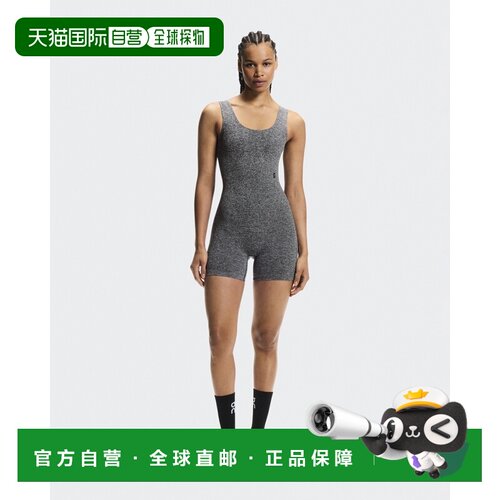 自营欧洲直邮On昂跑 Studio女士石墨色再生聚酯纤维针织连体衣