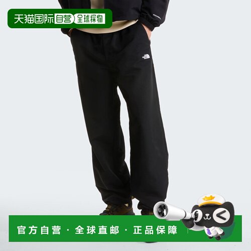 自营欧洲直邮The North Face北面 TNF Easy男士黑色尼龙防风长裤