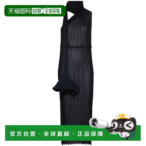 1h可退 香港直邮Issey Miyake 三宅一生 女士 黑色连衣裙 IM48KH2