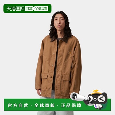 自营欧洲直邮Carhartt WIP Prescott男士棉质灯芯绒领大衣