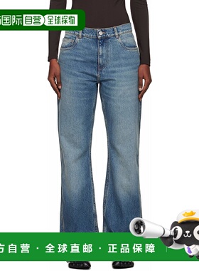 香港直邮Coperni 女士 蓝色 Boyfriend 牛仔裤 COPP163F2022