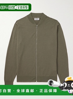 香港直邮1h可退 John Smedley 男士 16.Singular 美利奴羊毛拉链