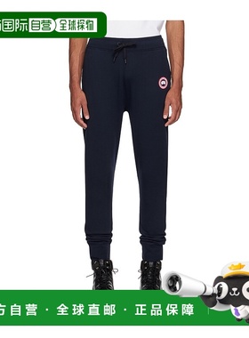 香港直邮Canada Goose 徽标刺绣贴运动裤 7402M卫裤休闲裤束脚裤