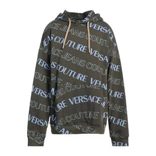 舒适时尚 香港直邮versace green绿色 连帽运动衫 范思哲 男士