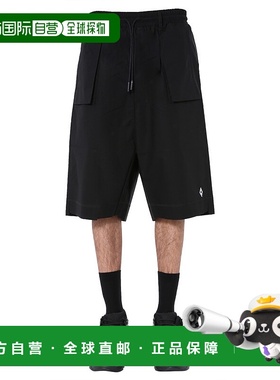 香港直邮Marcelo Burlon 马克 布隆 男士 logo短裤 CMCB060S20FAB