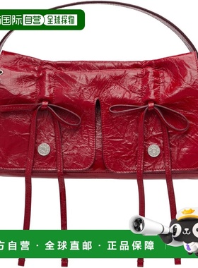 1h可退 香港直邮Acne Studios 艾克妮 女士 红色多袋手提包 A1036