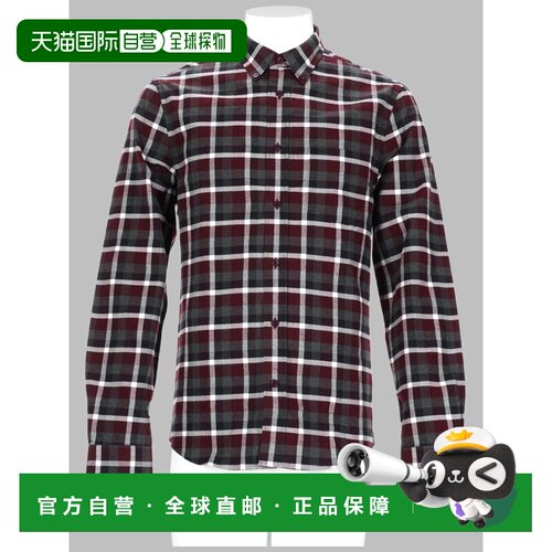 1h可退 香港直邮Acne Studios 艾克妮 男士 QUADRI 全棉衬衫 21Y1