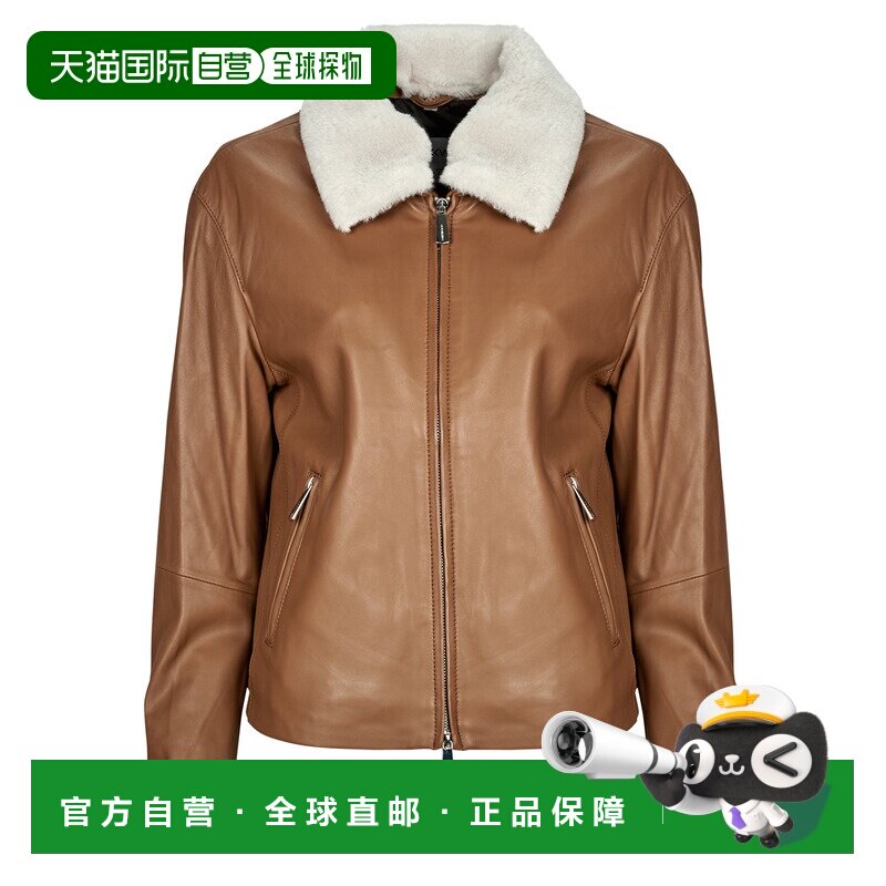 欧洲直邮Oakwood 女衣服 皮衣外套/皮革夹克 棕色 冬天 BLUES图片