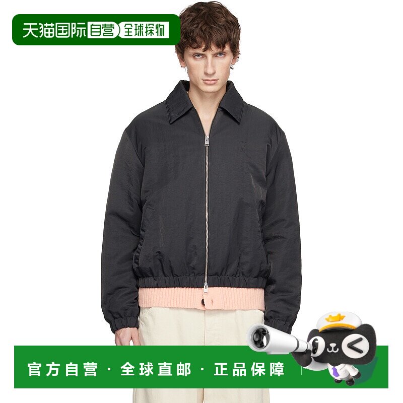 1h可退 香港直邮Ami Paris 男士 灰色 Ami de Coeur 夹克 H25HJK8