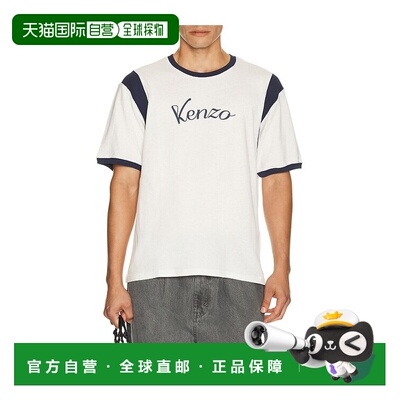 香港直邮kenzo 高田贤三 男士 运动经典款T恤 FG65TS1534SK