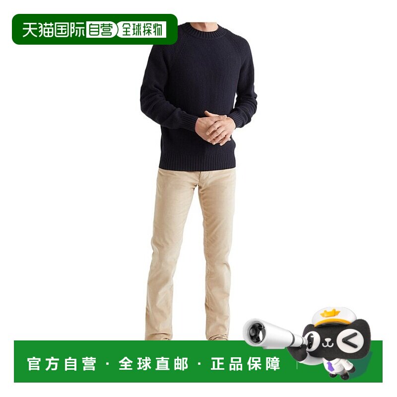 香港直邮香港直发Loro Piana海军蓝Moscova羊绒套衫针织衫男毛衣